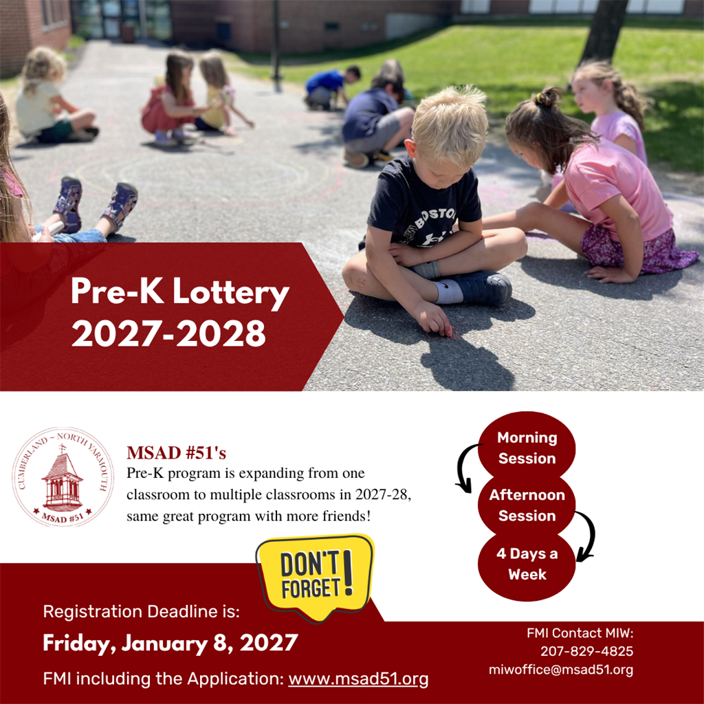 PreK lottery flyer